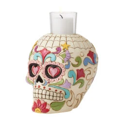 Hallmark 4 Hallmark -Hallmark Jim Shore Mexican Sugar Skull Candle Holder 6012756 02