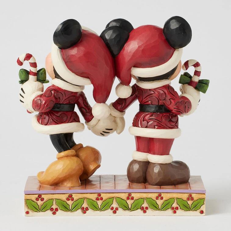 Enesco Jim Shore Disney Mickey And Minnie With Candy Canes Figurine, 6.14" 4 Enesco Jim Shore Disney Mickey And Minnie With Candy Canes Figurine, 6.14" - Image 2