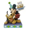 Enesco Jim Shore Mickey And Pluto Happy Birthday Pal Figurine, 6.2" 1 Enesco Jim Shore Mickey And Pluto Happy Birthday Pal Figurine, 6.2" -Hallmark Jim Shore Mickey and Pluto Birthday Figurine 6007058 01