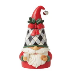 Enesco Jim Shore Highland Glen Milk And Cookies Gnome Figurine, 6.65"