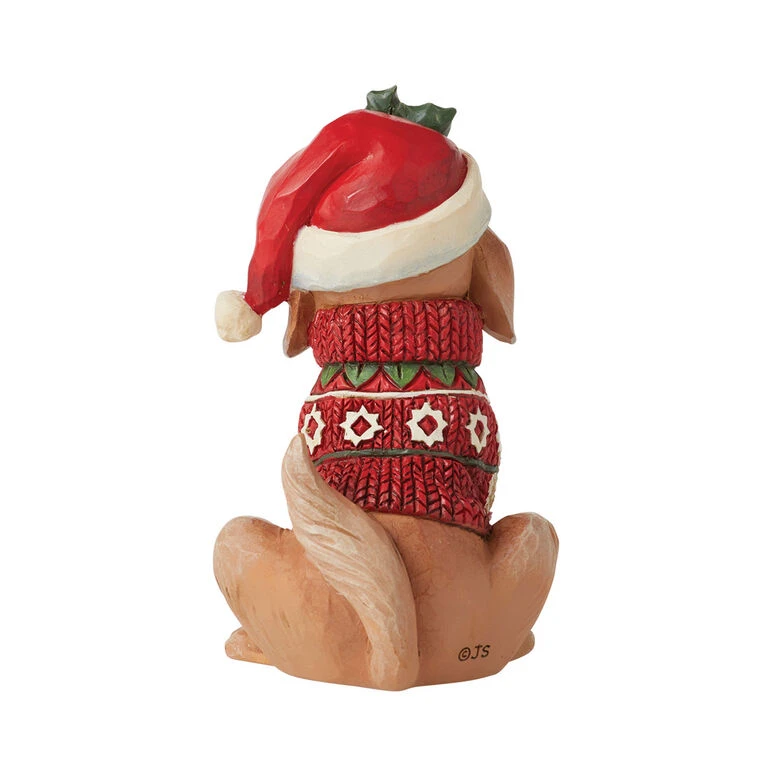 Enesco Jim Shore Mini Christmas Dog Figurine, 3.5" 4 Enesco Jim Shore Mini Christmas Dog Figurine, 3.5" - Image 2