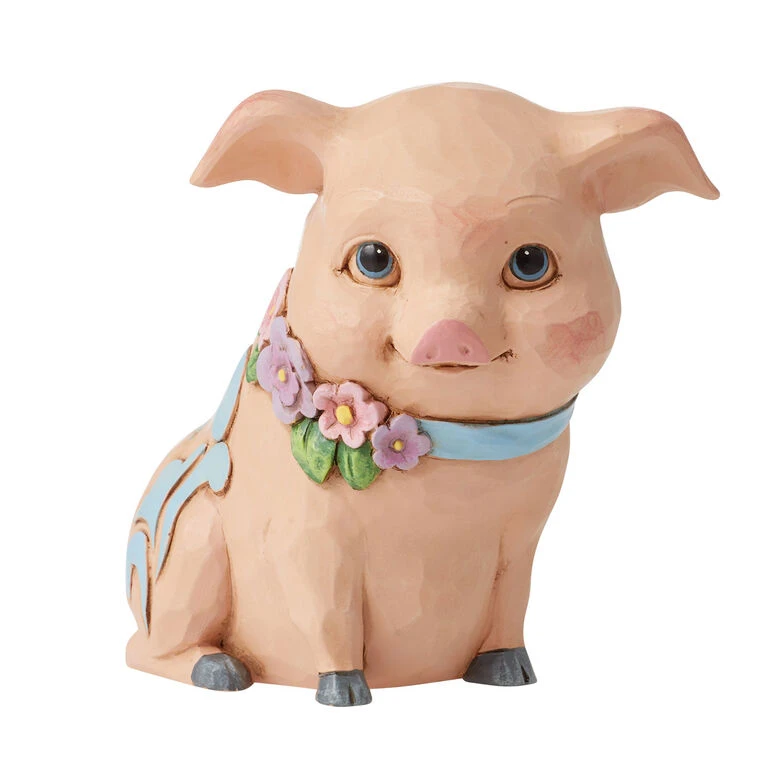 Enesco Jim Shore Mini Pig Figurine, 3.5" 3 Enesco Jim Shore Mini Pig Figurine, 3.5"