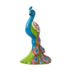 Enesco Jim Shore Mini Peacock Figurine, 5" 5 Enesco Jim Shore Mini Peacock Figurine, 5" -Hallmark Jim Shore Peacock Mini Figurine 6010566 02