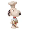 Enesco Jim Shore Peanuts Mini Snoopy Chef Figurine, 4" 1 Enesco Jim Shore Peanuts Mini Snoopy Chef Figurine, 4" -Hallmark Jim Shore Peanuts Snoopy Chef Mini Figurine 6010120 01
