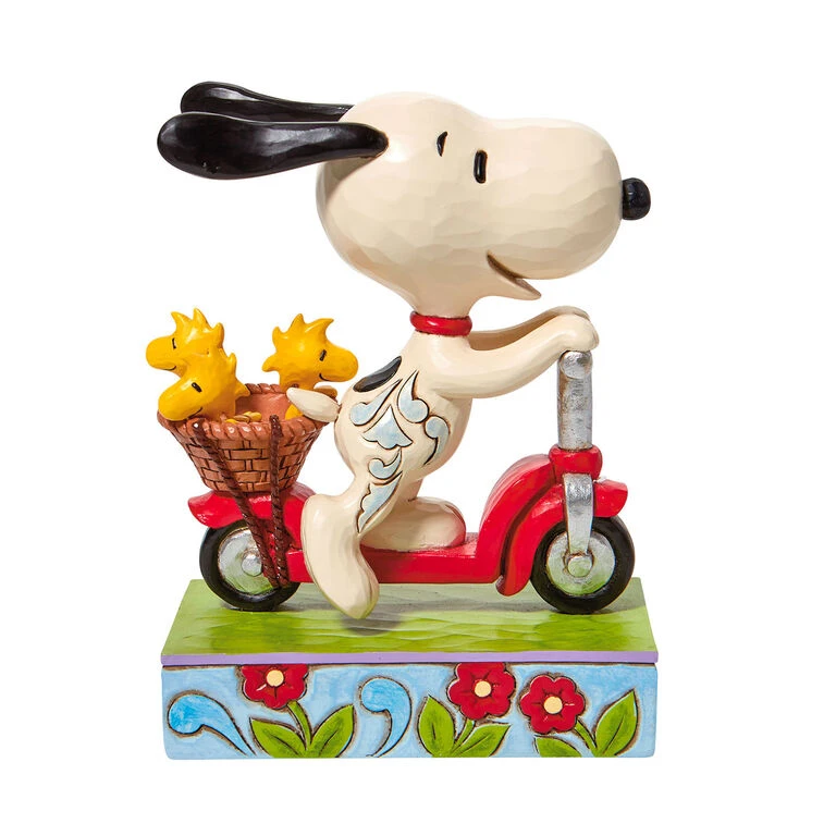 Enesco Jim Shore Peanuts Snoopy On Scooter Figurine, 6.5" 3 Enesco Jim Shore Peanuts Snoopy On Scooter Figurine, 6.5"