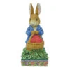 Enesco Jim Shore Peter Rabbit With Basket Of Strawberries Figurine, 6.2" 2 Enesco Jim Shore Peter Rabbit With Basket Of Strawberries Figurine, 6.2" -Hallmark Jim Shore Peter Rabbit With Basket Figurine 6012489 01