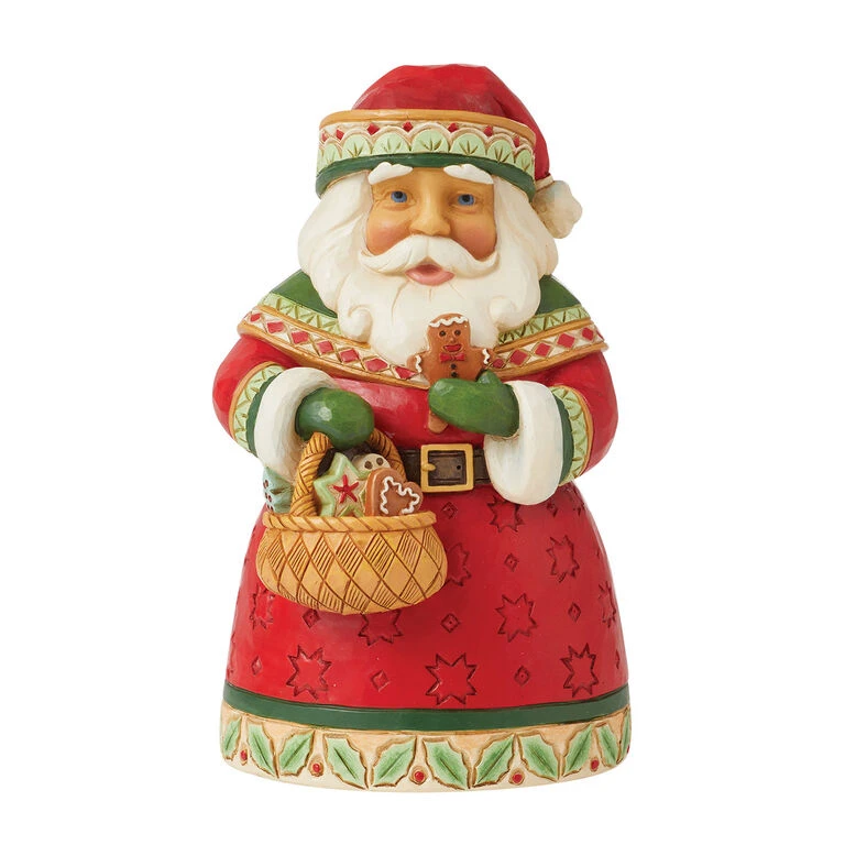 Enesco Jim Shore Pint-Sized Santa With Christmas Cookies Figurine, 5.1" 3 Enesco Jim Shore Pint-Sized Santa With Christmas Cookies Figurine, 5.1"