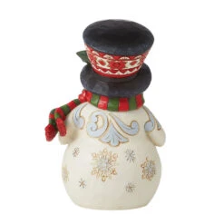 Enesco Jim Shore Pint-Sized Snowman With Festive Top Hat Figurine, 5.1" -Hallmark Jim Shore PintSized Snowman Top Hat Figurine 6012963 02