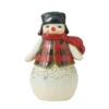 Enesco Jim Shore Pint-Sized Snowman In Plaid Figurine, 5" 1 Enesco Jim Shore Pint-Sized Snowman In Plaid Figurine, 5" -Hallmark Jim Shore PintSized Snowman in Plaid Figurine 6011483 01