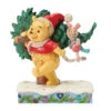 Enesco Jim Shore Disney Winnie The Pooh With Christmas Tree Figurine, 6.22" 1 Enesco Jim Shore Disney Winnie The Pooh With Christmas Tree Figurine, 6.22" -Hallmark Jim Shore Pooh Carrying Christmas Tree Figurine 6016886 01