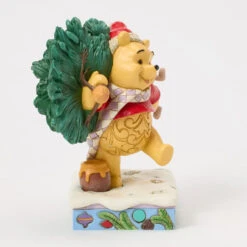 Enesco Jim Shore Disney Winnie The Pooh With Christmas Tree Figurine, 6.22" -Hallmark Jim Shore Pooh Carrying Christmas Tree Figurine 6016886 06