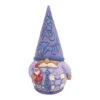 Enesco Jim Shore Purple Gnome Holding Santa Figurine, 5" -Hallmark Jim Shore Purple Gnome Holding Santa Figurine 6009583 01