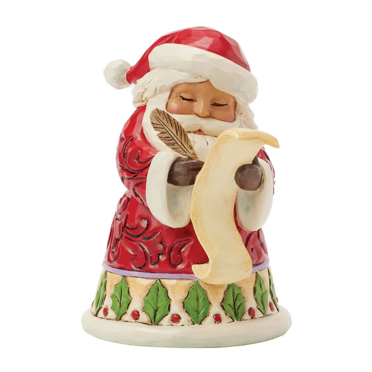 Enesco Jim Shore Heartwood Creek Santa With List Mini Figurine, 3.86" 3 Enesco Jim Shore Heartwood Creek Santa With List Mini Figurine, 3.86"