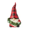 Enesco Jim Shore Heartwood Creek Gnome Wearing Wreath Figurine, 5.51"