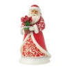 Enesco Jim Shore Heartwood Creek Santa With Blooming Amaryllis Figurine, 8.35" 1 Enesco Jim Shore Heartwood Creek Santa With Blooming Amaryllis Figurine, 8.35" -Hallmark Jim Shore Santa Holding Amaryllis Flower Figurine 6017005 01