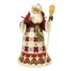 Enesco Jim Shore Heartwood Creek Santa Cardinal On Hand Figurine, 12.12"