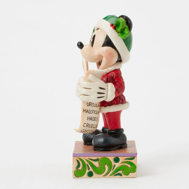 Enesco Jim Shore Disney Santa Mickey Checks His List Figurine, 7.75" 7 Enesco Jim Shore Disney Santa Mickey Checks His List Figurine, 7.75" - Image 5