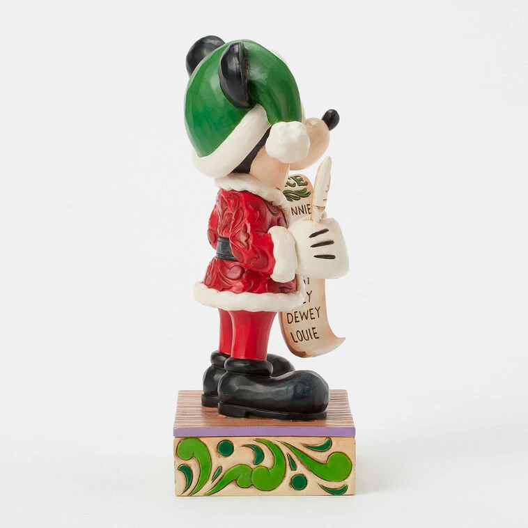 Enesco Jim Shore Disney Santa Mickey Checks His List Figurine, 7.75" 8 Enesco Jim Shore Disney Santa Mickey Checks His List Figurine, 7.75" - Image 6