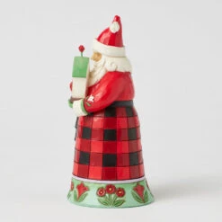 Enesco Jim Shore Heartwood Creek Santa Holding Birdhouse And Birds Figurine, 6.5" -Hallmark Jim Shore Santa With Cardinals and Birdhouse Figurine 6017024 03