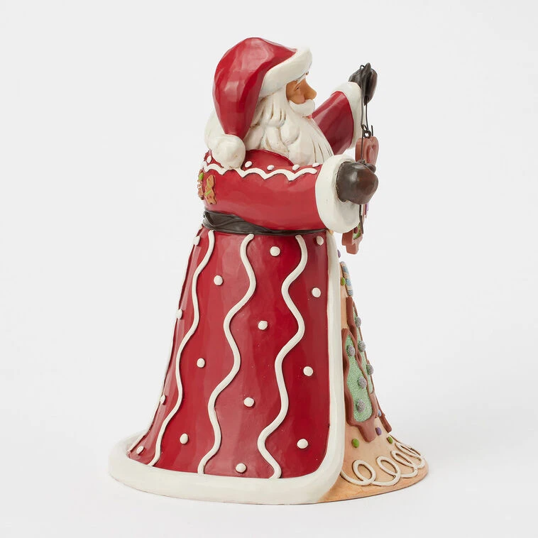 Enesco Jim Shore Heartwood Creek Santa With Gingerbread Garland Figurine, 9.25" 6 Enesco Jim Shore Heartwood Creek Santa With Gingerbread Garland Figurine, 9.25" - Image 4