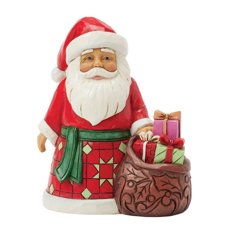Enesco Jim Shore Heartwood Creek Santa With Bag Of Toys Figurine, 4.88" 3 Enesco Jim Shore Heartwood Creek Santa With Bag Of Toys Figurine, 4.88"