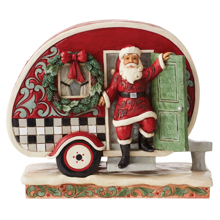 Enesco Jim Shore Highland Glen Santa's Camper Figurine, 6.5" 3 Enesco Jim Shore Highland Glen Santa's Camper Figurine, 6.5"