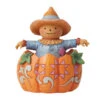 Enesco Jim Shore Scarecrow Inside A Pumpkin Figurine, 3.58" 2 Enesco Jim Shore Scarecrow Inside A Pumpkin Figurine, 3.58" -Hallmark Jim Shore Scarecrow Inside a Pumpkin Figurine 6012759 01