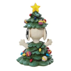 Enesco Jim Shore Peanuts Snoopy As Christmas Tree With Light Figurine, 5.5" 5 Enesco Jim Shore Peanuts Snoopy As Christmas Tree With Light Figurine, 5.5" -Hallmark Jim Shore Snoopy As Christmas Tree Figurine 6013042 02