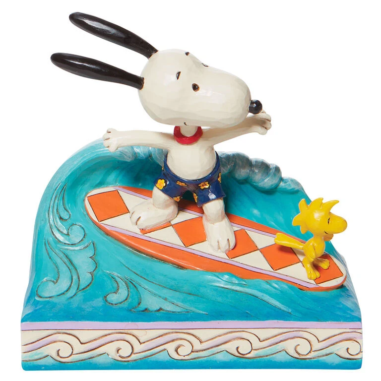 Enesco Jim Shore Peanuts Snoopy & Woodstock Surfing Figurine, 5.5" 3 Enesco Jim Shore Peanuts Snoopy & Woodstock Surfing Figurine, 5.5"