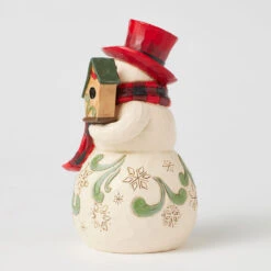 Enesco Jim Shore Heartwood Creek Snowman And Cardinal Figurine, 6.25" 8 Enesco Jim Shore Heartwood Creek Snowman And Cardinal Figurine, 6.25" -Hallmark Jim Shore Snowman With Cardinal and Birdhouse Figurine 6017025 03