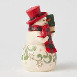 Enesco Jim Shore Heartwood Creek Snowman And Cardinal Figurine, 6.25" 9 Enesco Jim Shore Heartwood Creek Snowman And Cardinal Figurine, 6.25" -Hallmark Jim Shore Snowman With Cardinal and Birdhouse Figurine 6017025 04