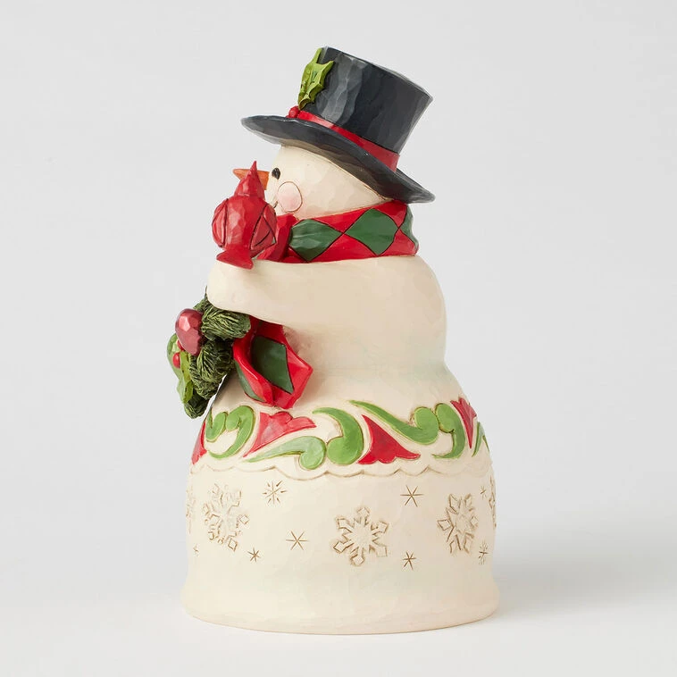 Enesco Jim Shore Heartwood Creek Snowman With Garland And Cardinal Figurine, 8.75" 5 Enesco Jim Shore Heartwood Creek Snowman With Garland And Cardinal Figurine, 8.75" - Image 3