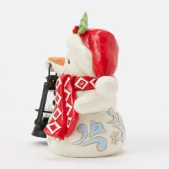 Enesco Jim Shore Heartwood Creek Snowman With Oversized Lantern Figurine, 4.8" -Hallmark Jim Shore Snowman With Lantern Figurine 6017298 03