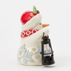 Enesco Jim Shore Heartwood Creek Snowman With Oversized Lantern Figurine, 4.8" -Hallmark Jim Shore Snowman With Lantern Figurine 6017298 04