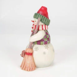 Enesco Jim Shore Heartwood Creek Snowman With Peeking Dog Figurine, 7" -Hallmark Jim Shore Snowman With Puppy Figurine 6017014 03