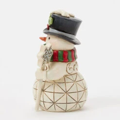 Enesco Jim Shore Heartwood Creek Snowman With Snowflake Cane Mini Figurine, 3.82" 8 Enesco Jim Shore Heartwood Creek Snowman With Snowflake Cane Mini Figurine, 3.82" -Hallmark Jim Shore Snowman With Snowflake Cane Mini Figurine 6017277 03