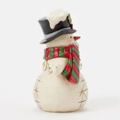 Enesco Jim Shore Heartwood Creek Snowman With Snowflake Cane Mini Figurine, 3.82" 9 Enesco Jim Shore Heartwood Creek Snowman With Snowflake Cane Mini Figurine, 3.82" -Hallmark Jim Shore Snowman With Snowflake Cane Mini Figurine 6017277 04