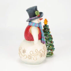 Enesco Jim Shore Heartwood Creek Snowman With Vintage Light-Up Tree Figurine, 8.5" 9 Enesco Jim Shore Heartwood Creek Snowman With Vintage Light-Up Tree Figurine, 8.5" -Hallmark Jim Shore Snowman and Vintage Tree With Light Figurine 6017016 04