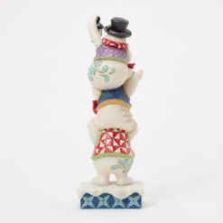 Enesco Jim Shore Heartwood Creek Stacked Snowmen Figurine, 11.5: 7 Enesco Jim Shore Heartwood Creek Stacked Snowmen Figurine, 11.5: -Hallmark Jim Shore Trio of Stacked Snowmen Figurine 6017017 02