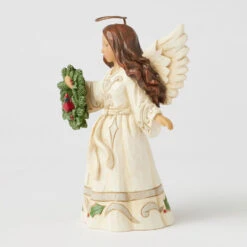 Enesco Jim Shore Woodland Angel With Wreath And Cardinal Figurine, 5.31" 8 Enesco Jim Shore Woodland Angel With Wreath And Cardinal Figurine, 5.31" -Hallmark Jim Shore Woodland Angel With Cardinal Wreath Figurine 6017174 03