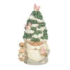 Enesco Jim Shore White Woodland Gnome With Evergreen Tree Hat Figurine, 7.09" 2 Enesco Jim Shore White Woodland Gnome With Evergreen Tree Hat Figurine, 7.09" -Hallmark Jim Shore Woodland Gnome With Evergreen Hat Figurine 6012682 01