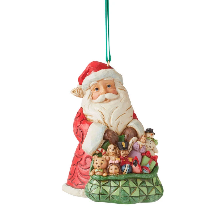 Enesco Jim Shore Worldwide Event Santa Ornament, 3.5" 3 Enesco Jim Shore Worldwide Event Santa Ornament, 3.5"