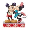 Enesco Jim Shore Disney Minnie Kissing Mickey Figurine, 5.8" -Hallmark Minnie Mouse Kissing Mickey Mouse Figurine 6016327 01
