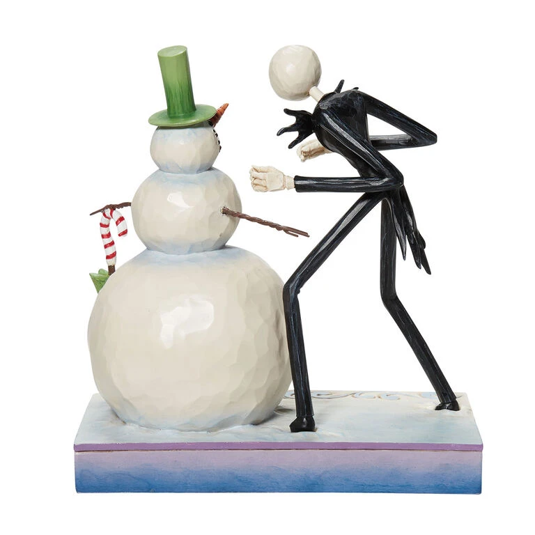 Enesco Jim Shore Disney Tim Burton's The Nightmare Before Christmas Jack With Snowman Figurine, 6.5" 4 Enesco Jim Shore Disney Tim Burton's The Nightmare Before Christmas Jack With Snowman Figurine, 6.5" - Image 2