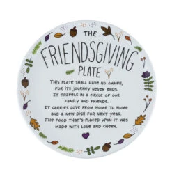 Enesco Our Name Is Mud Friendsgiving Plate