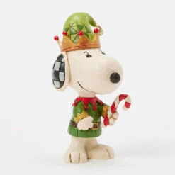 Enesco Jim Shore Peanuts Snoopy Christmas Elf Mini Figurine, 3.75" 10 Enesco Jim Shore Peanuts Snoopy Christmas Elf Mini Figurine, 3.75" -Hallmark Peanuts Snoopy Christmas Elf Figurine 6017239 03