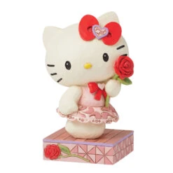 Enesco Jim Shore Sanrio Hello Kitty With Rose Figurine, 4.4"