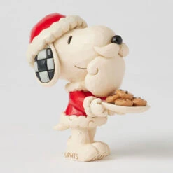 Enesco Jim Shore Peanuts Snoopy Santa With Cookie Plate Mini Figurine, 3.3" -Hallmark Santa Snoopy With Cookie Plate Mini Figurine 6017240 04