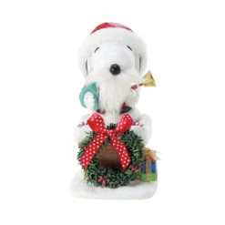 Enesco Peanuts Santa Snoopy In Chimney Figurine, 8" 11 Enesco Peanuts Santa Snoopy In Chimney Figurine, 8" -Hallmark Santa Snoopy in Chimney Figurine 6016487 05
