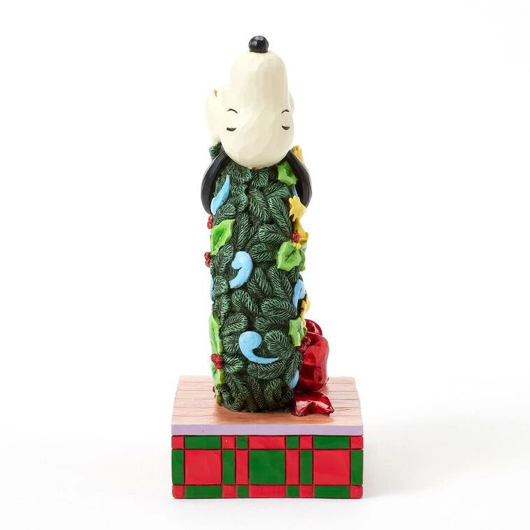 Enesco Jim Shore Peanuts Snoopy Sleeping On Light-Up Wreath Figurine, 7.13" 9 Enesco Jim Shore Peanuts Snoopy Sleeping On Light-Up Wreath Figurine, 7.13" - Image 7